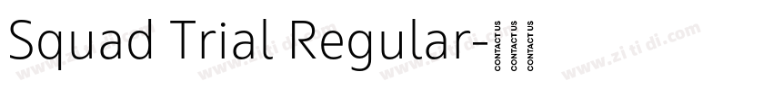 Squad Trial Regular字体转换 Squad Trial Regular字体转换